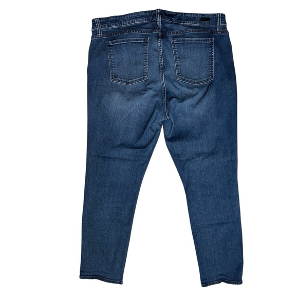 KUT from the Kloth Catherine Boyfriend Jeans Blue Denim Stretch Plus Size 18 W - Picture 3 of 12